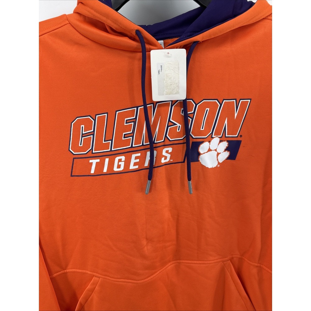 NWT Champion Clemson Tigers Mens Athleticwear Hoodie Sweatshirt Large - Picture 6 of 11